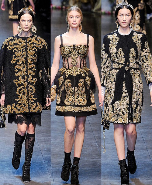 Những thiết kế mang đậm 'chất hoàng gia' của thương hiệu Dolce & Gabbana.