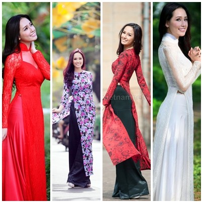 Hình ảnh đẹp của Mai Phương Thúy trong tà áo dài mang tâm hồn và bản sắc người Việt Nam.