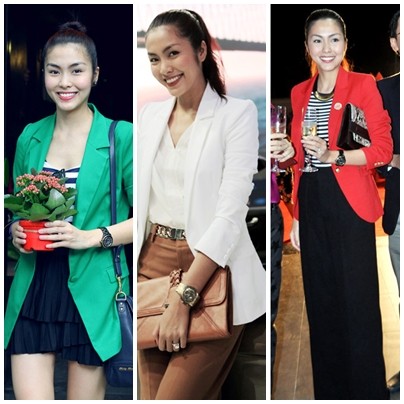 Nếu muốn mặc blazer chuẩn, hãy học cách mix của Tăng Thanh Hà.