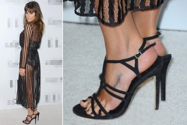 Đếnnhững đôi có quai thế này, Lea Michele cũng thích "bơi trong giày"