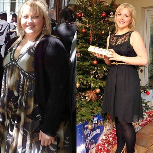 Shayda trước và sau khi giảm cân