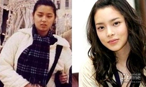 Park Shi Yeon trước và sau khi tham gia cuộc thi Hoa hậu Hàn Quốc.