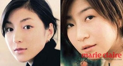 Ngọc nữ Nhật Bản Ryoko Hirosue (1978) - trái và nữ ca sĩ Đài Loan Hoàng Tương Di (1980).