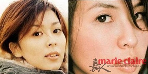 Nữ ca sĩ Đài Loan Hứa Như Vân (1974) - trái và nữ diễn viên, ca sĩ nhạc pop người Nhật Takako Matsu (1977).