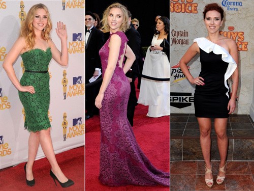 Scarlett Johansson thường xuyên lựa chọn những chiếc váy ôm vừa cơ thể