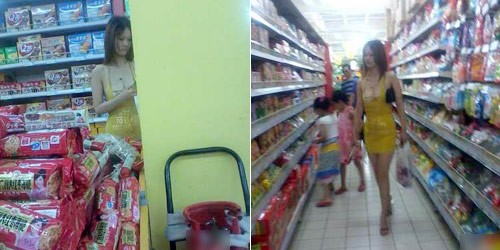 Cô gái khoảng hơn 30 tuổi, nước da trắng nõn nà, thường lui tới một siêu thị lớn ở thành phố Vũ Hán, Trung Quốc để mua sắm. (NĐT)