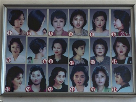 18 kiểu tóc dành cho nữ ở Triều Tiên.
