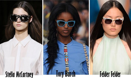 Cả Prada, Anna Sui, Roberto Cavali hay Stella McCartney đều đi tìm nét mới cho BST thời trang của mình với những chiếc kính có phần gọng kính họa tiết vui mắt