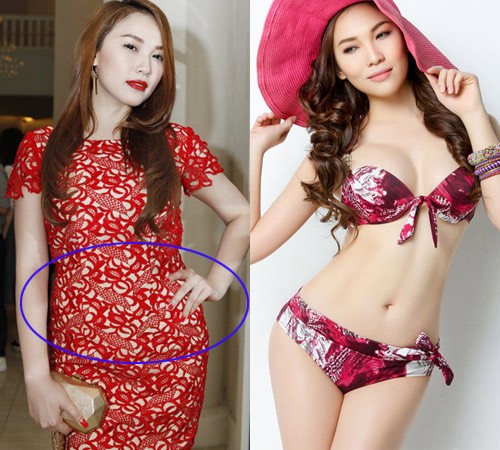 Số đo thật của Quỳnh Thư chẳng hề long lanh như nhiều bộ ảnh bikini.
