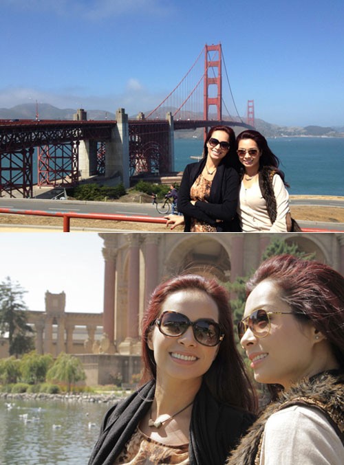 Hai chị em song sinh Thuý Hằng - Thuý Hạnh rạng rỡ tại San Francisco.