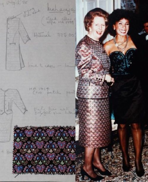Một phác thảo trang phục cho nữ Thủ tướng của stylist