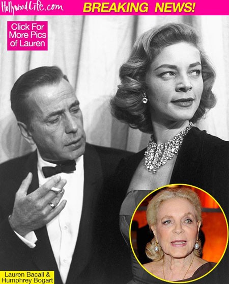 Lauren Bacall và người chồng đầu tiên cũng là bạn diễn của bà - Humphrey Bogart.