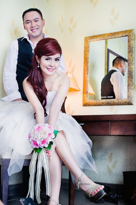 Tố Như và chồng Việt kiều trong bộ ảnh cưới chụp năm 2012.