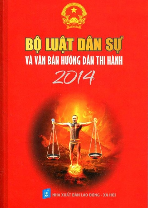 Cuốn sách Bộ luật dân sự và văn bản hướng dẫn thi hành 2014 do Nhà xuất bản Lao động - Xã hội in 1.000 cuốn.
