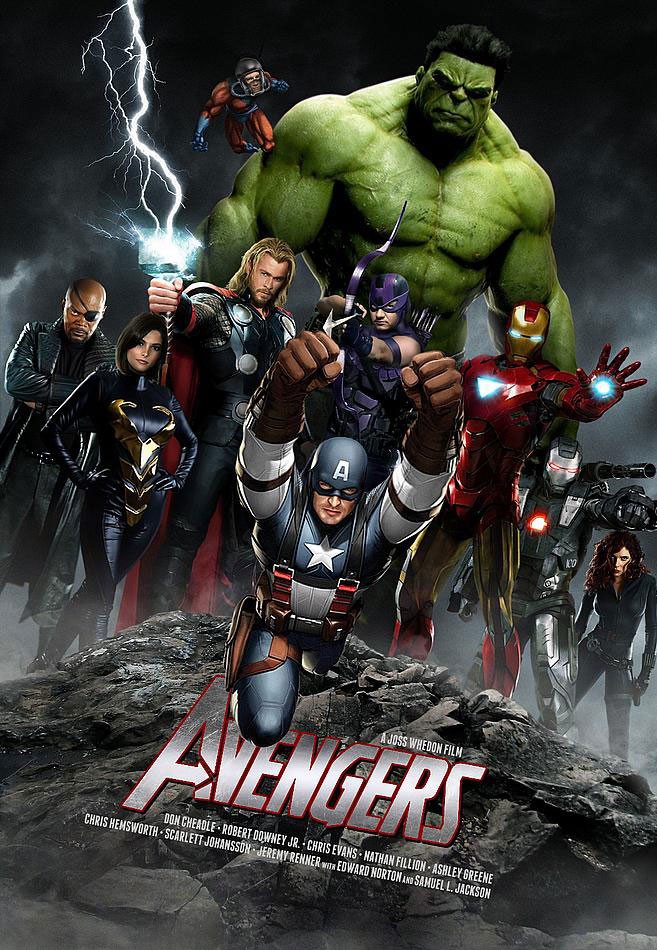 Bộ phim bom tấn The Avengers.