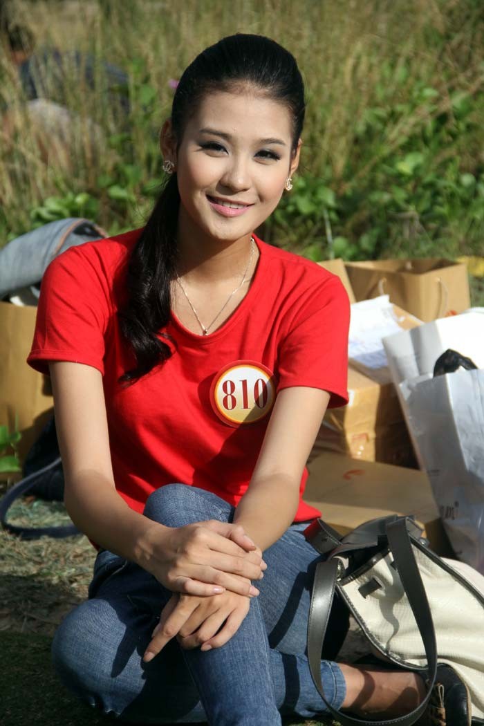 Phan Hà Phương - một trong những thí sinh có gương mặt đẹp tại CK Hoa hậu Việt Nam.