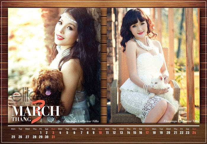 Tháng 3: Người đẹp Gợi cảm - Miss Beat 2012 - Tuyết Trinh (trái), Nguyễn Thu Hằng