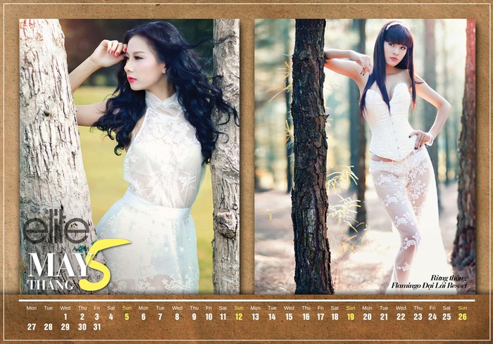 Tháng 5: Hot girl Hằng Kool (trái), Giải đồng Người mẫu Ngôi sao tương lai - Tống Hương Thảo