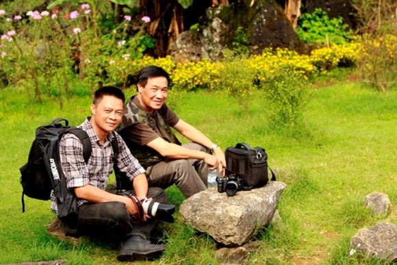 Quang Minh trong một lần đi chụp ảnh với bạn bè (Ảnh: Nhân vật cung cấp)