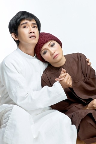 Minh Thuận và Phương Thanh trong vở diễn "Lan và Điệp" được công diễn vào hai ngày 17-18/10/2008 tại Nhà hát Bến Thành, TPHCM