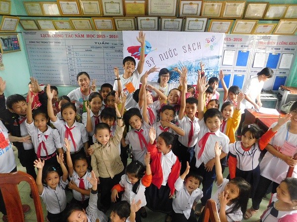 “Hiệp sỹ nước sạch” sẽ đến với gần 100 em học sinh lớp 4 của hai trường Tiểu Học Hòa Tiến 2 và trường Tiểu Học Hòa Phú (Đà Nẵng). (Ảnh: Nguyễn Ngân)