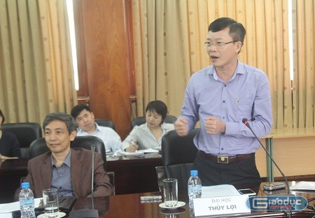 PGS Nguyễn Quang Kim, Hiệu trưởng Trường Đại học Thủy lợi (Ảnh: Thùy Linh)