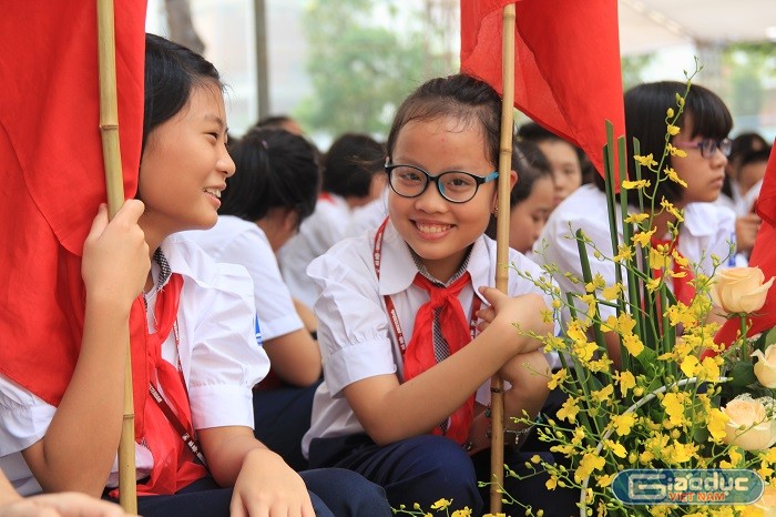 Ảnh: Không khí đón mừng năm học mới ở một số trường tại Hà Nội ảnh 6