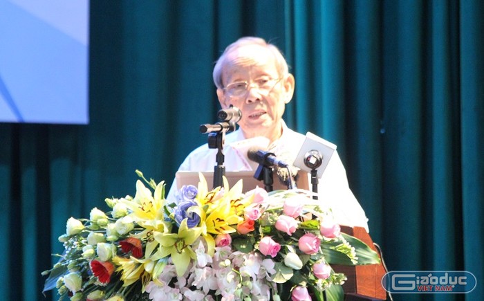 GS.Trần Hồng Quân – Chủ tịch Hiệp hội các trường Đại học, Cao đẳng Việt Nam (Ảnh: Thùy Linh)