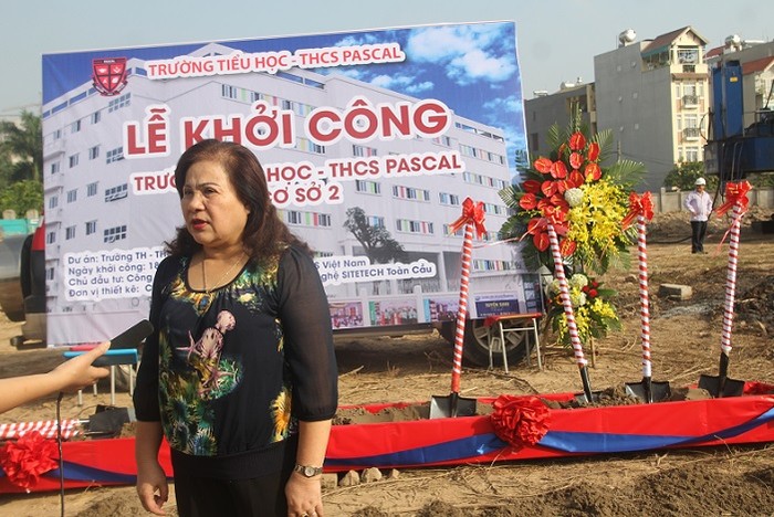 Bà Trần Kim Phương – Chủ tịch Hội đồng quản trị của Công ty cổ phần giáo dục TDS Việt Nam, chủ đầu tư dự án (Ảnh: Thùy Linh)