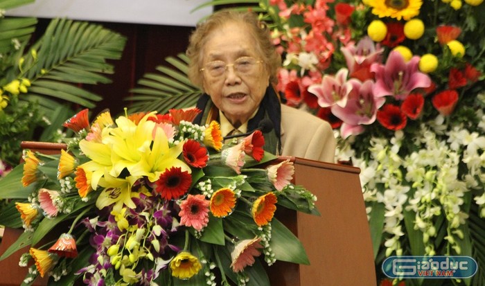 Những trăn trở của nguyên Phó Chủ tịch nước Nguyễn Thị Bình về nền giáo dục nước nhà (Ảnh: Thùy Linh)
