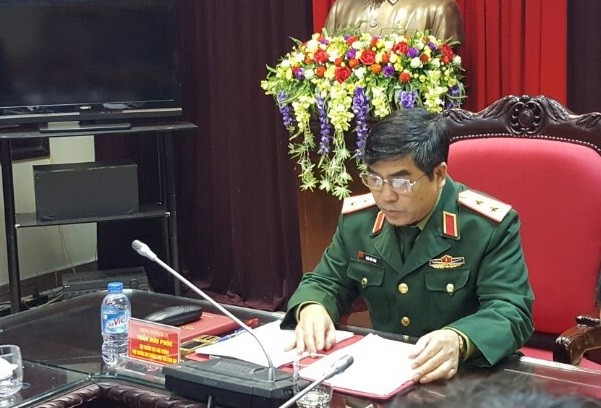Trung tướng Trần Hữu Phúc - Cục trưởng Cục Nhà trường (Bộ Quốc phòng) (Ảnh: Thùy Linh)