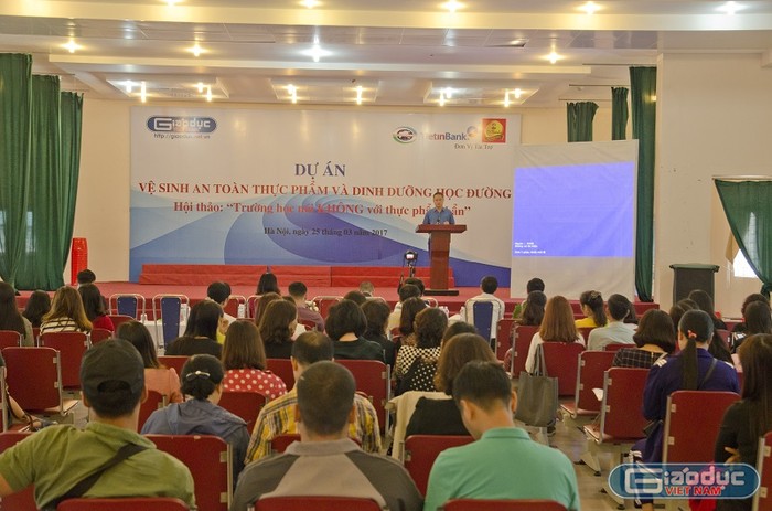 Báo điện tử Giáo dục Việt Nam tổ chức hội thảo “Trường học nói không với thực phẩm bẩn”