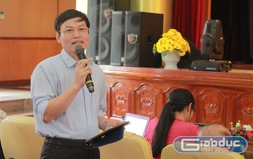 Tiến sĩ Dương Đức Hùng – Chủ tịch Hội đồng trường Trường Đại học Hải Phòng (Ảnh: Thùy Linh)