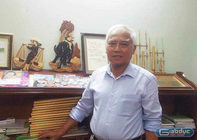 Phó giáo sư Nguyễn Xuân Phương - Phó chủ tịch Hiệp hội Vì giáo dục cho mọi người Việt Nam (Ảnh: Thùy Linh)