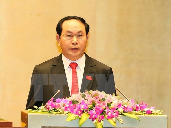Chủ tịch nước Trần Đại Quang. (Ảnh: Thông tấn xã Việt Nam)