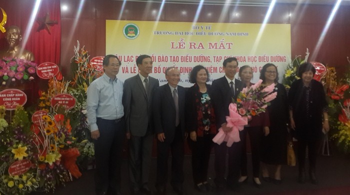 Ngày 15/3/2018, tại Trường Đại học Điều dưỡng Nam Định, Hiệp hội đã tổ chức lễ ra mắt Câu lạc bộ Khối đào tạo điều dưỡng (Ảnh: Văn Đình Ưng)