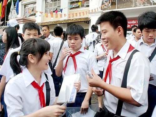Theo Sở Giáo dục và Đào tạo Hà Nội, mỗi học sinh sẽ được đăng ký nguyện vọng dự tuyển vào 2 trường trung học phổ thông công lập cùng khu vực tuyển sinh, không kể nguyện vọng vào lớp chuyên (Ảnh minh họa đăng trên giaoduc.net.vn)