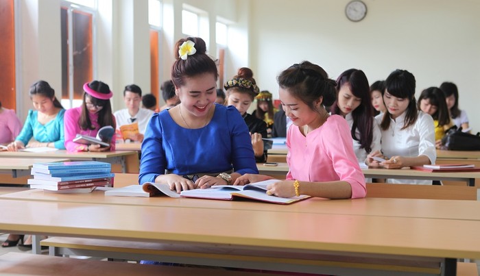 Lãnh đạo trường Đại học sư phạm Thái Nguyên tiết lộ, tỷ lệ sinh viên tốt nghiệp có việc làm ngành Giáo dục Mầm non đạt trên 93%. (Ảnh minh họa: Nhà trường cung cấp)