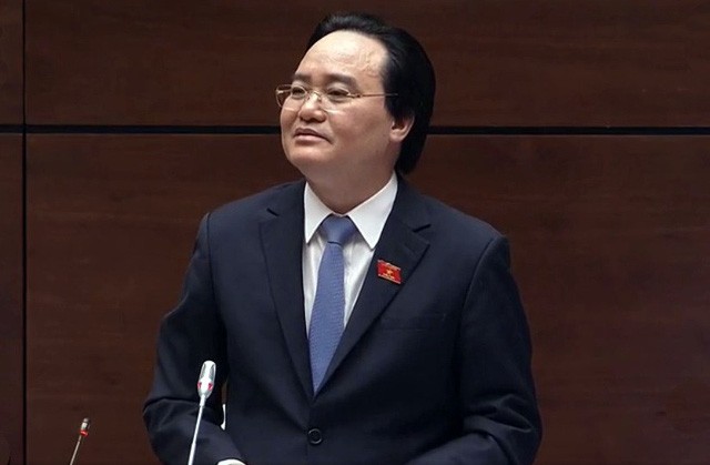 Bộ trưởng Giáo dục và Đào tạo - ông Phùng Xuân Nhạ. Ảnh: VTV