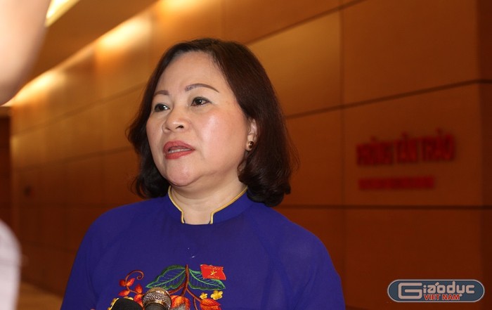 Theo bà Ngô Thị Minh, dù thực hiện tuyển giáo viên theo Luật Viên chức nhưng ngành nội vụ các địa phương vẫn chủ trì trong khi vai trò của ngành giáo dục rất quan trọng. (Ảnh: Thùy Linh)