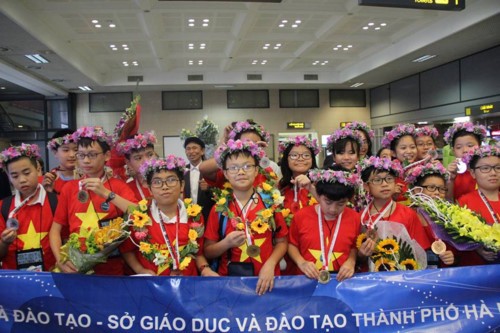 Học sinh Hà Nội đạt thành tích cao tại IMSO 2018 (Ảnh: Ban tổ chức)