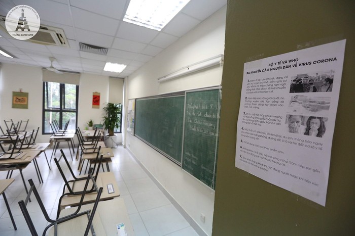 Học sinh, sinh viên trên địa bàn Hà Nội tiếp tục nghỉ học nhằm bảo đảm an toàn về sức khỏe cho học sinh trước diễn biến phức tạp của dịch Covid-19. (Ảnh minh họa: website trường Marie Curie, Hà Nội)
