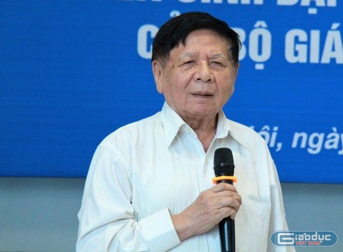 Phó giáo sư Trần Xuân Nhĩ – Phó Chủ tịch Hiệp hội Các trường đại học, cao đẳng Việt Nam (ảnh: Thùy Linh)