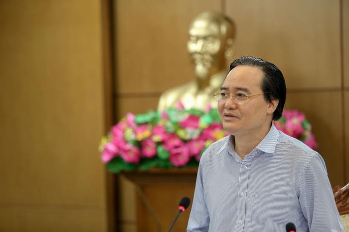 Bộ trưởng Phùng Xuân Nhạ phát biểu chỉ đạo tại Hội nghị (ảnh: moet.gov.vn)