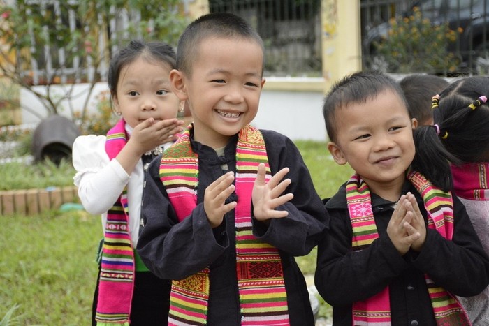 Học sinh dân tộc thiểu số và miền núi tỉnh Yên Bái (ảnh: Bộ Giáo dục và Đào tạo)