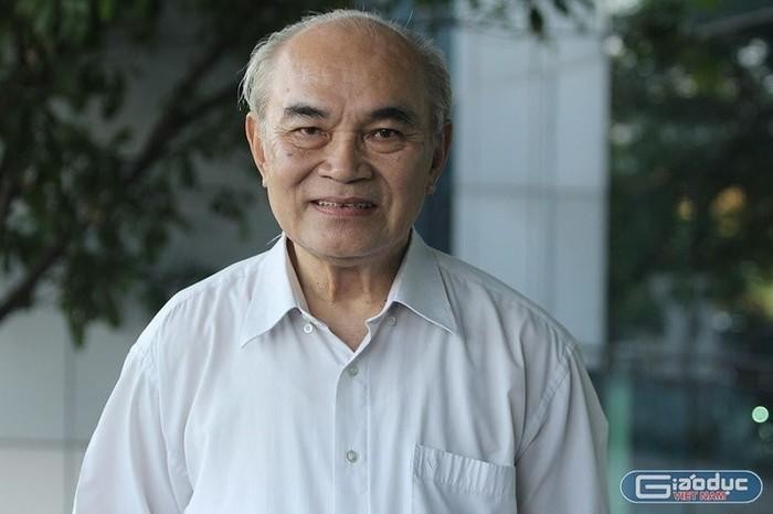 Giáo sư Lâm Quang Thiệp – nguyên Vụ trưởng Vụ giáo dục đại học (Bộ Giáo dục và Đào tạo) (ảnh: Thùy Linh)