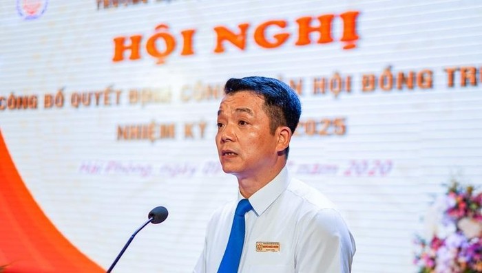 Phó giáo sư, Tiến sĩ Nguyễn Khắc Khiêm, Bí thư Đảng ủy - Chủ tịch Hội đồng trường Đại học Hàng hải Việt Nam (ảnh: NTCC)