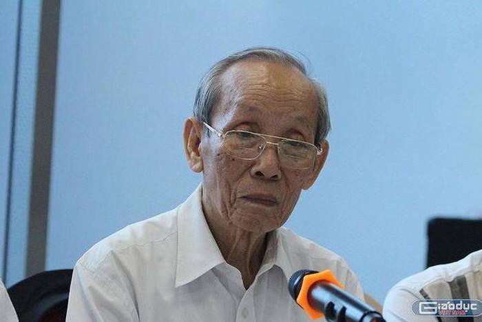 Giáo sư Trần Hồng Quân – nguyên Chủ tịch Hiệp hội Các trường đại học, cao đẳng Việt Nam (ảnh: Ngọc Quang)