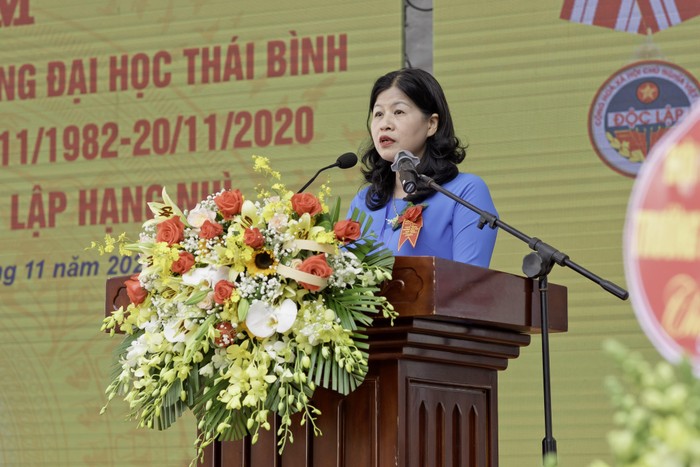 Tiến sĩ Nguyễn Thị Kim Lý – Hiệu trưởng Trường Đại học Thái Bình (ảnh: NVCC)