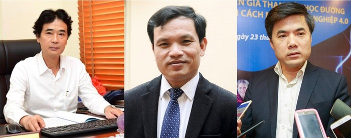 Bộ trưởng Bộ Giáo dục và Đào tạo Nguyễn Kim Sơn đã điều động, bổ nhiệm nhân sự cấp cục, vụ ở 3 vị trí. Từ trái qua phải là các ông Phạm Hùng Anh, Mai Văn Trinh và Bùi Văn Linh.